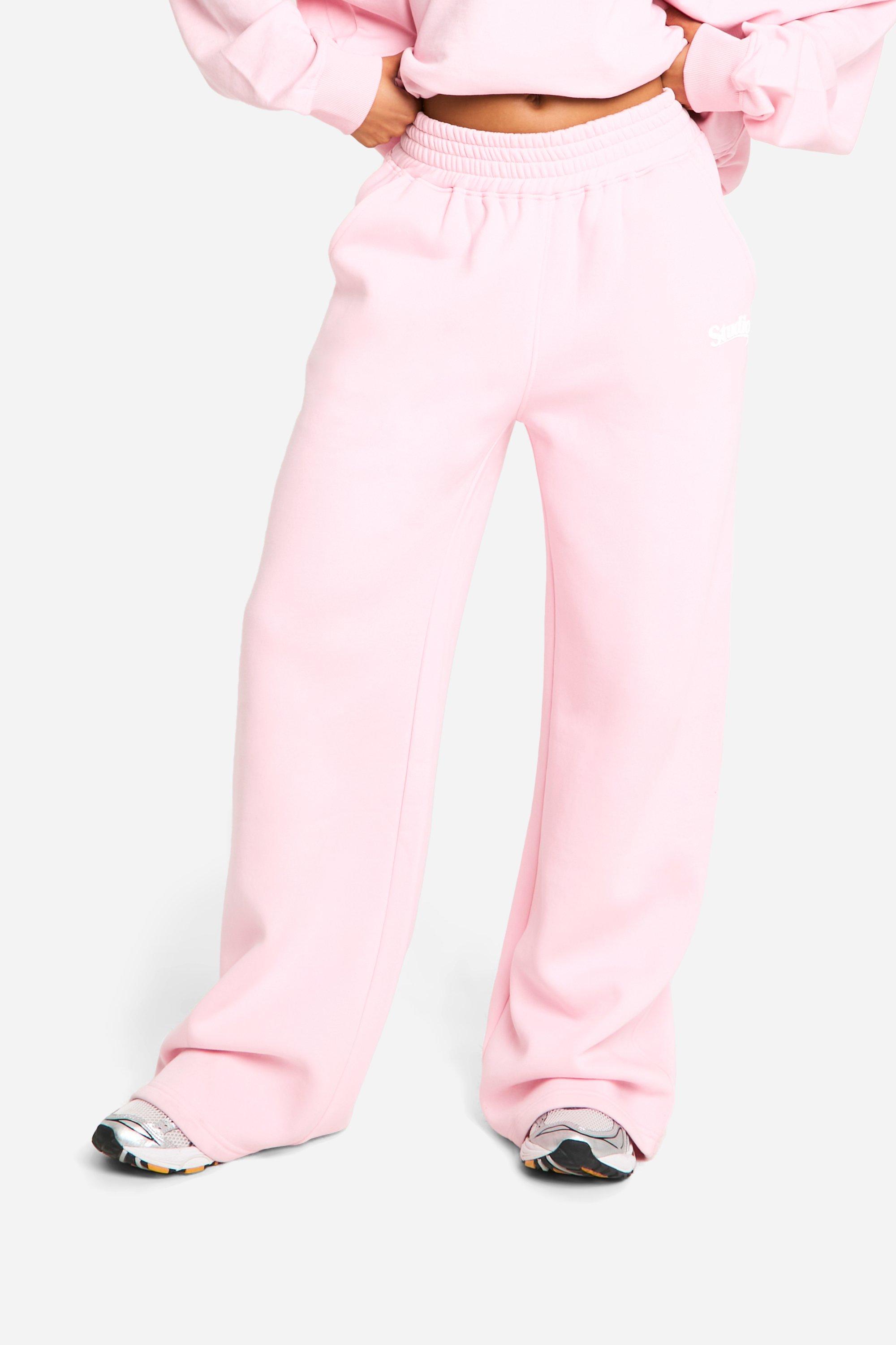 Boohoo pink sweatpants sale